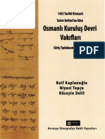 Kirmasti Defterine Göre Osmanlı Kuruluş Devri Vakıfları R.Kaplanoğlu-N.Topçu-H.Delil