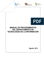 Manual Procedimientos Tecnologías de La Informacion