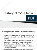 History of Tv in India