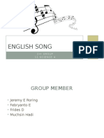 English Song: 2 Group 11 Science 4
