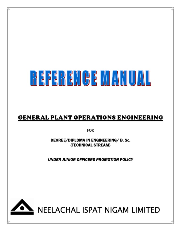 Reference Manual (Tech) (DiplomaBe) PDF PDF Coke (Fuel) Combustion