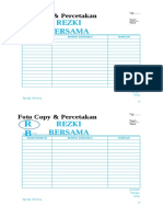 Cara Membuat Nota Dengan Excel