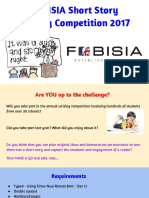 FOBISIA Short Story Writing Competition 2017