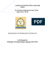PPL Lab Manual