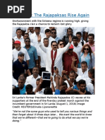 Sri Lanka The Rajapaksas Rise Again