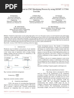 Productivity Improvement in CNC Machining Process by using DCMT 11 T304 Tool Bit