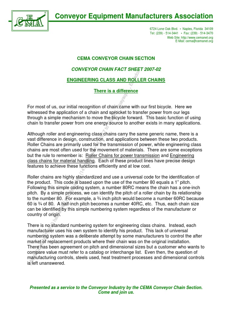 Engineering Class Chains vs Roller Chains Understanding the Key Differences Between These Two