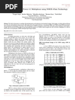 Area Efficient, Low Power 4:1 Multiplexer using NMOS 45nm Technology
