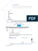 Recommended Way To Embed PDF in HTML?: Join The Stack Overflow Community