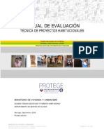 Manual de Evaluación Técnica de Proyectos Habitacionales.