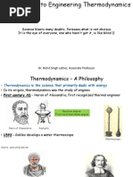 Introduction to Thermodynamics