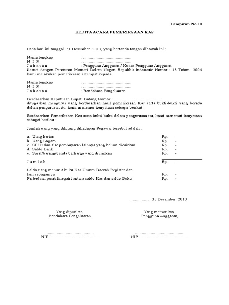 Berita Acara Pemeriksaan Kas4