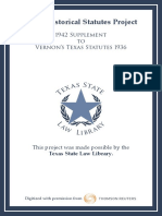 1942 Supplement To 1936 Vernons Texas Statutes