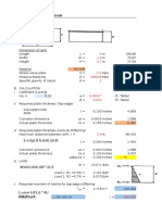 RECTANGULAR TANK DESIGN CALCULATION SHEET