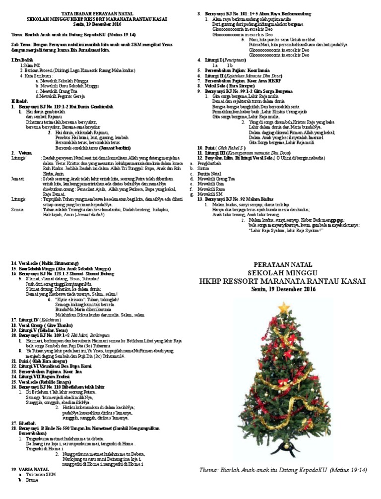 Featured image of post Contoh Liturgi Ibadah Natal Kita akan memasuki ibadah perayaan natal keluarga besar sman 1