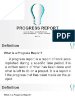 Progress Report 1