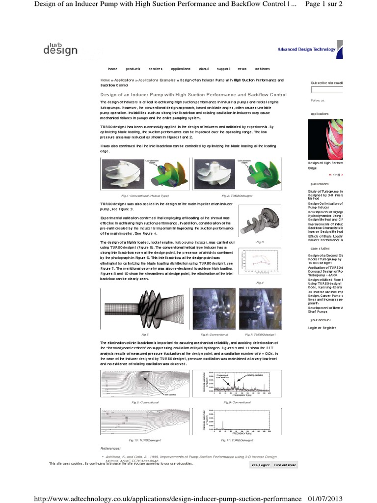 Design Inducer Pump PDF Pump Rocket Engine