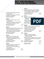 3er Vocabulary and Grammar Consolidation and Extension