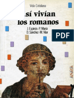 AA - VV. Vida Cotidiana. Asi Vivían Los Romanos. Anaya 1987