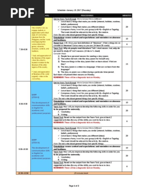 Schedule
