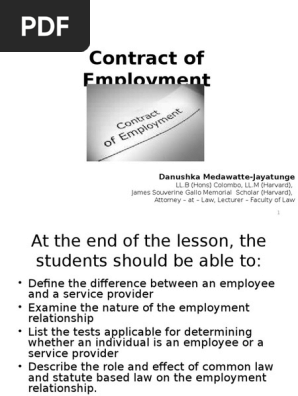 Contract of Employment