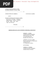 El Chapo memo for pretrial detention