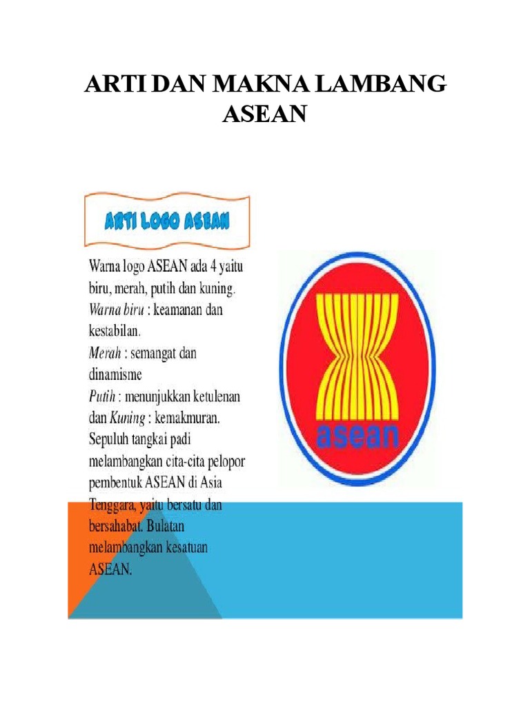 Arti Dan Makna Lambang Asean Q