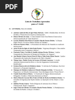 Lista de Trabalhos Aprovados - V SARI UFPB