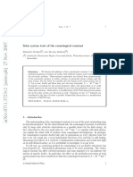 Solar Sistem and Cosmological Constant