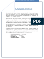 Historia Del Canal Aereo de Cascajal