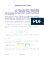 Introduction to control systems