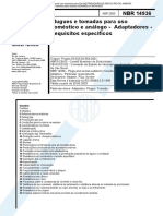 NBR 14936 - Abr2003 - Plugues e Tomadas para Uso Doméstico e Análogo - Adaptadores - Requisitos Específicos
