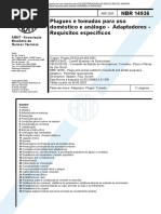 NBR 14936_abr2003 - Plugues e Tomadas Para Uso Doméstico e Análogo - Adaptadores - Requisitos Específicos