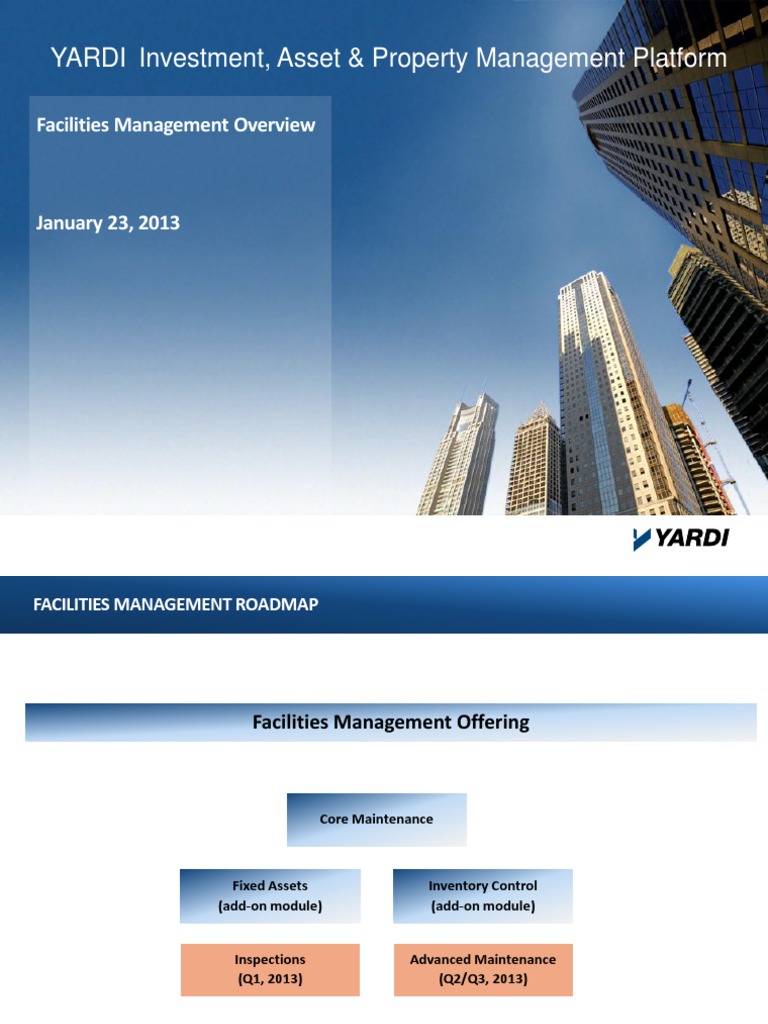 Overview of Yardi Maintenance | PDF | Mobile App | Inventory