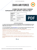 Career Air Force-India (Candidate Section)