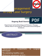 Pain Management in Day Case Surgery