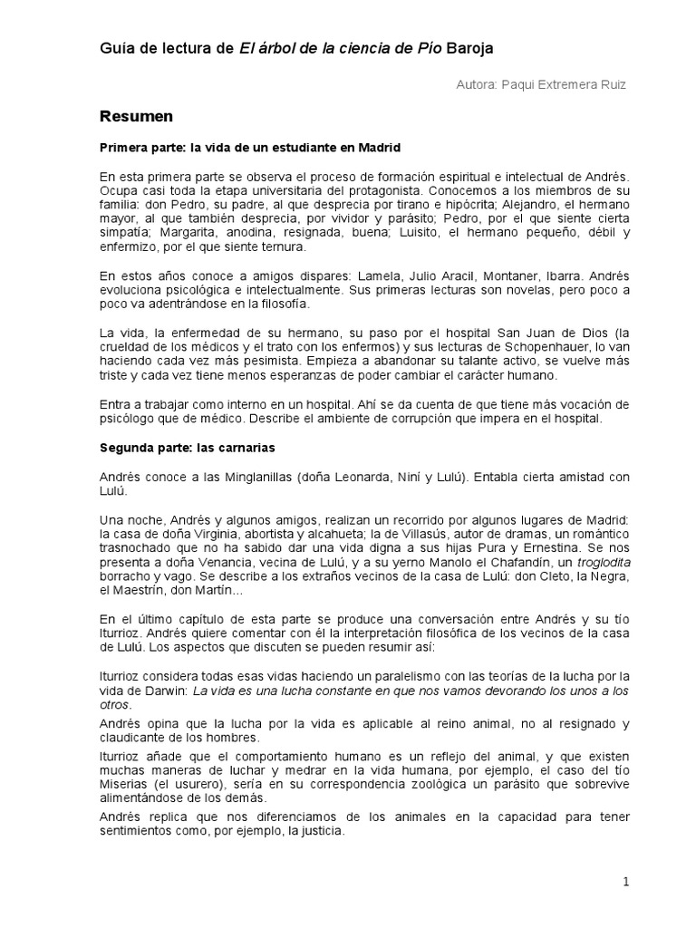 El árbol de la Ciencia