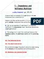 4 - 2 Impedance and Admittance Matricies