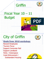 City of Griffin Fiscal Year 2010-2011 Budget