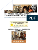 Los Arabes y Mahoma Imperio Arabe Nacimiento Del Islamismo