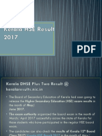 Kerala HSE Result 2017