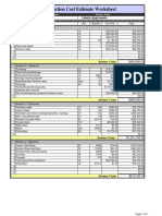 Cost Estimate Worksheet