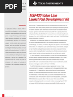 Download MSP430 Value Line LaunchPad Development Kit by Ti Microcontrollers SN33711631 doc pdf