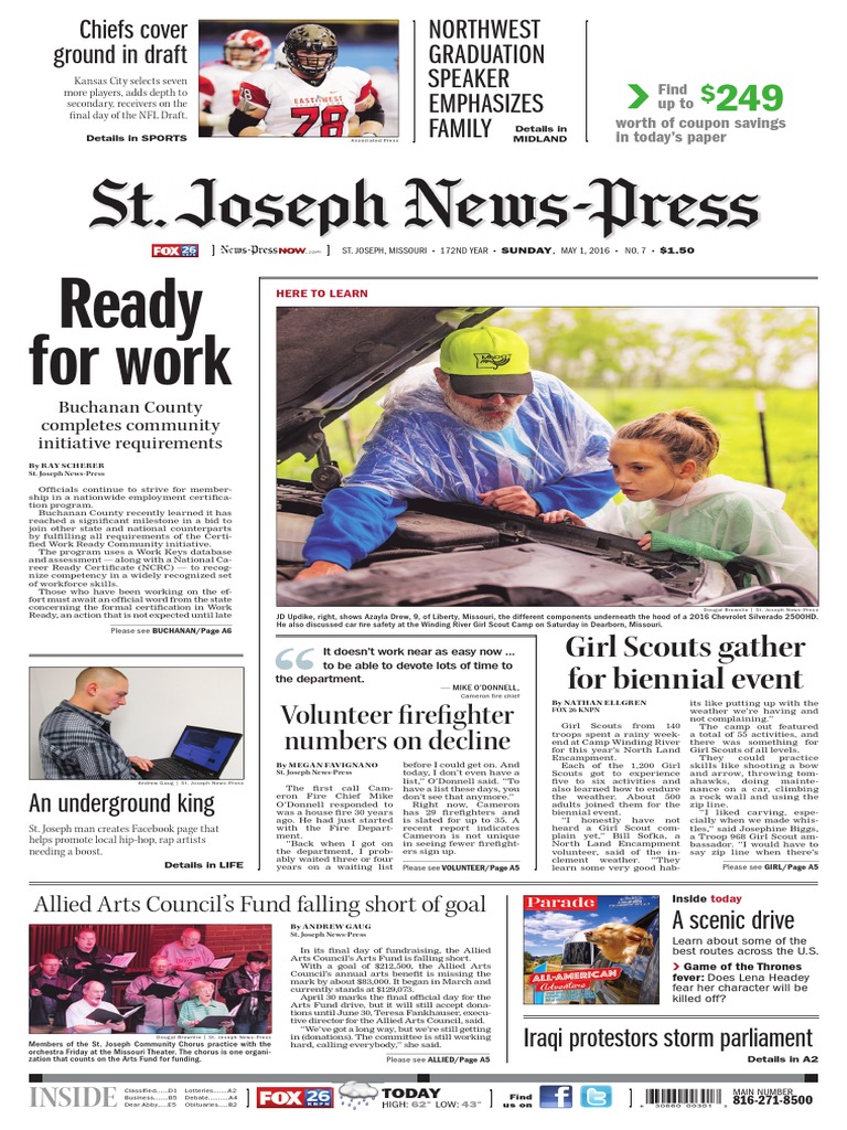 Category 17 Best AD Content Entire Publication-May-1 Edition-St Joseph ...