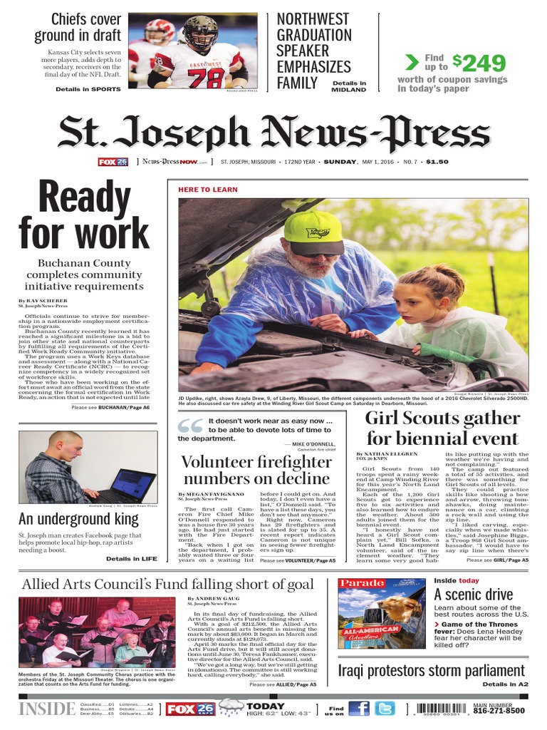 Category 17 Best AD Content Entire Publication-May-1 Edition-St Joseph News  Press, PDF, Ivory