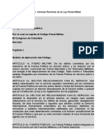 Codigo Penal Miliatr Colombiano