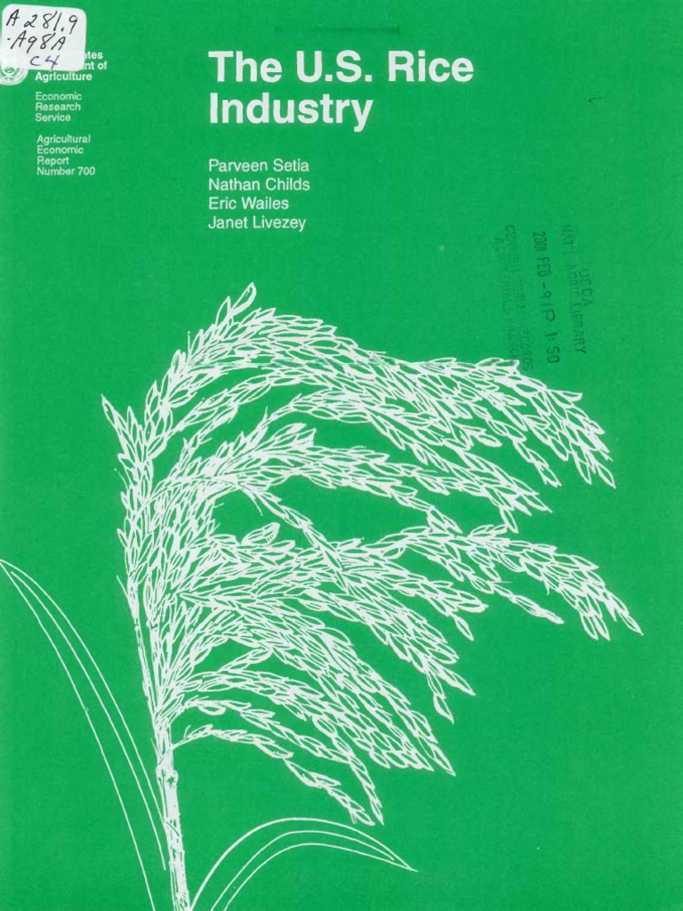 U.S. Rice Industry Overview AER-700 | PDF | Tillage | Rice