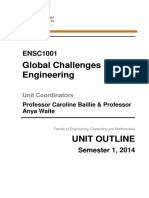 ENSC1001 Unit Outline 2014