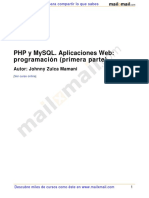 PHP Mysql Aplicaciones Web Programacion 1 Parte PDF