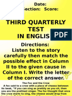 3rd Periodic Test ENGLISH